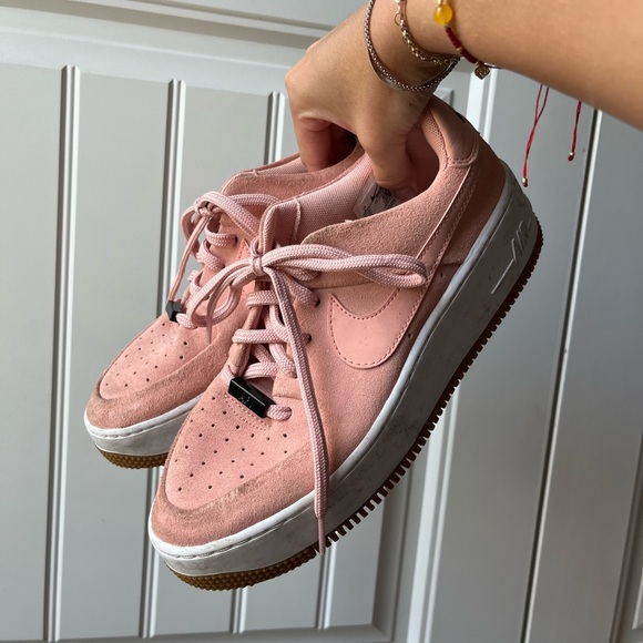 suede pink air force